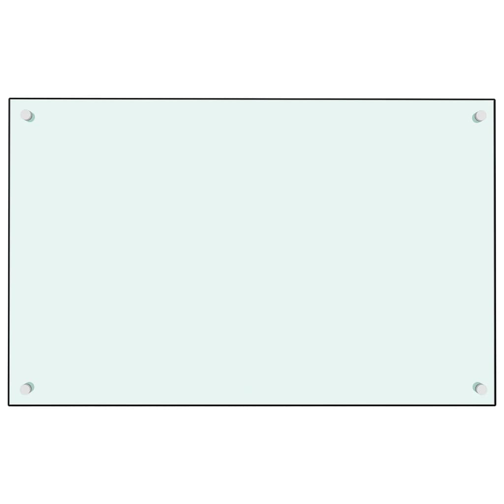 Spatscherm Keuken 80X50 Cm Gehard Glas Wit