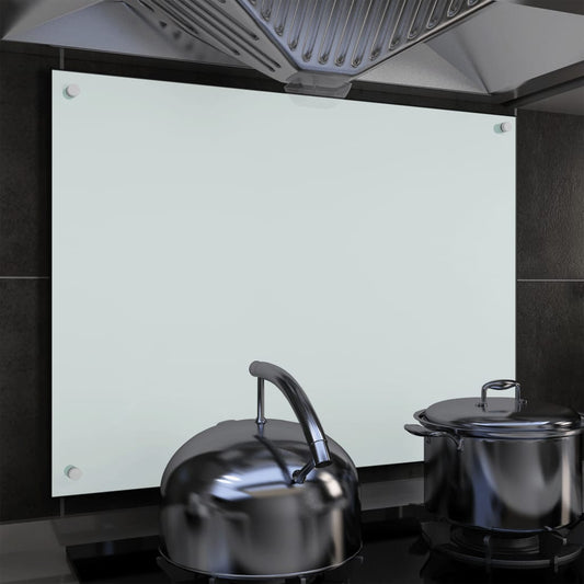 Spatscherm Keuken 80X60 Cm Gehard Glas Wit