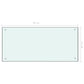 Spatscherm Keuken 90X40 Cm Gehard Glas Wit