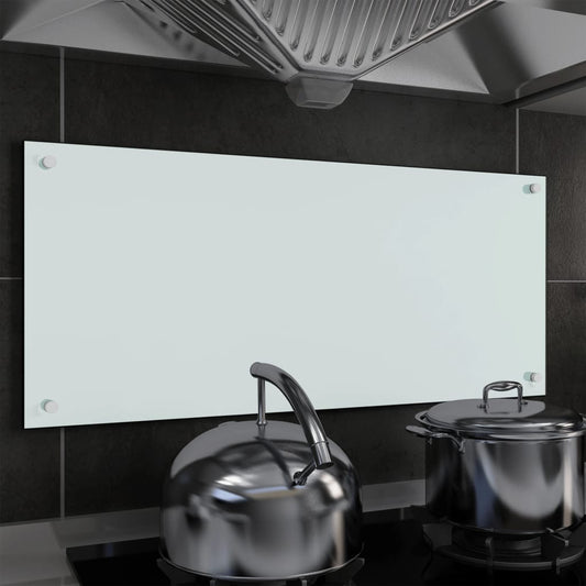 Spatscherm Keuken 90X40 Cm Gehard Glas Wit