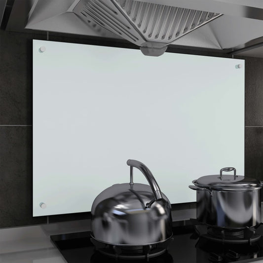 Spatscherm Keuken 90X60 Cm Gehard Glas Wit