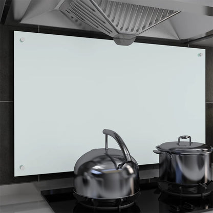 Spatscherm Keuken 100X60 Cm Gehard Glas Wit