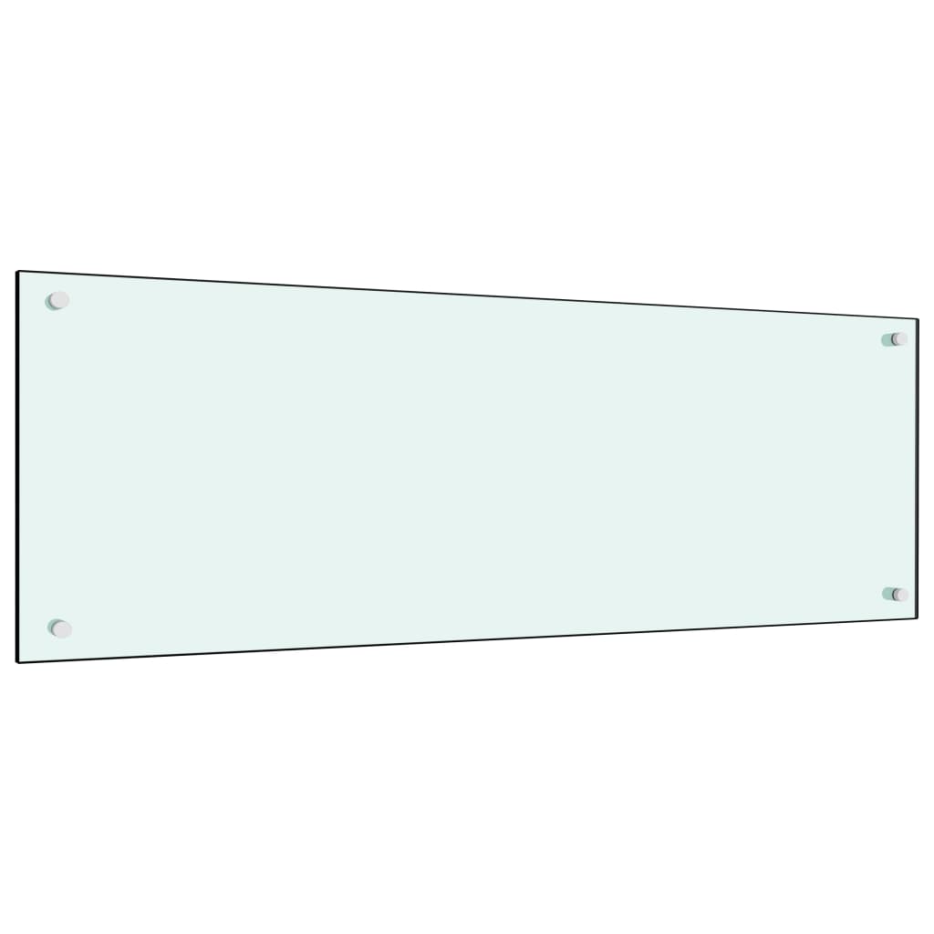 Spatscherm Keuken 120X40 Cm Gehard Glas Wit
