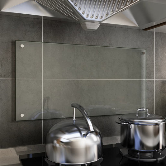 Spatscherm Keuken 80X40 Cm Gehard Glas Transparant