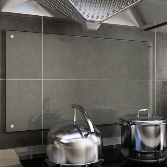 Spatscherm Keuken 90X50 Cm Gehard Glas Transparant