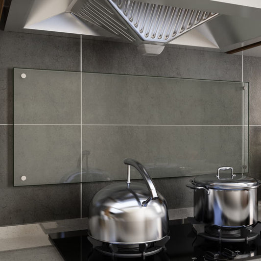 Spatscherm Keuken 100X40 Cm Gehard Glas Transparant