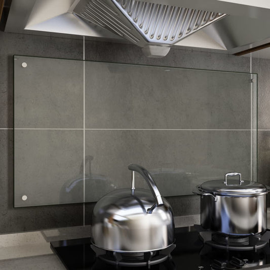 Spatscherm Keuken 100X50 Cm Gehard Glas Transparant