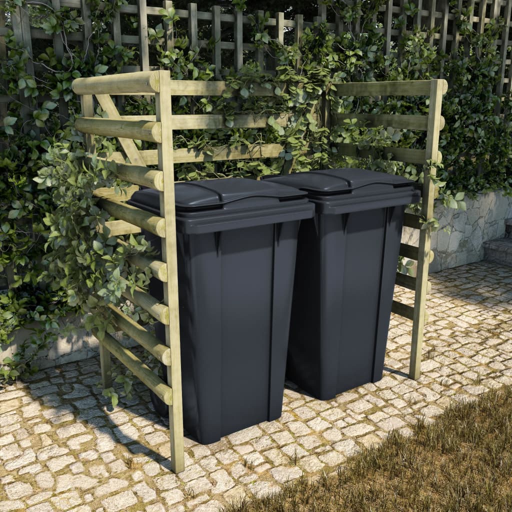 Containerberging Dubbel 140X80X150 Cm Geïmpregneerd Grenenhout