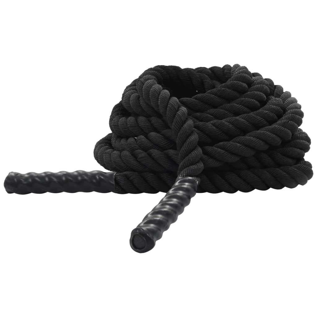 Battle Rope 9 M Polyester Zwart