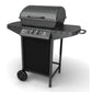 Gasbarbecue Met 2 Kookzones Zwart