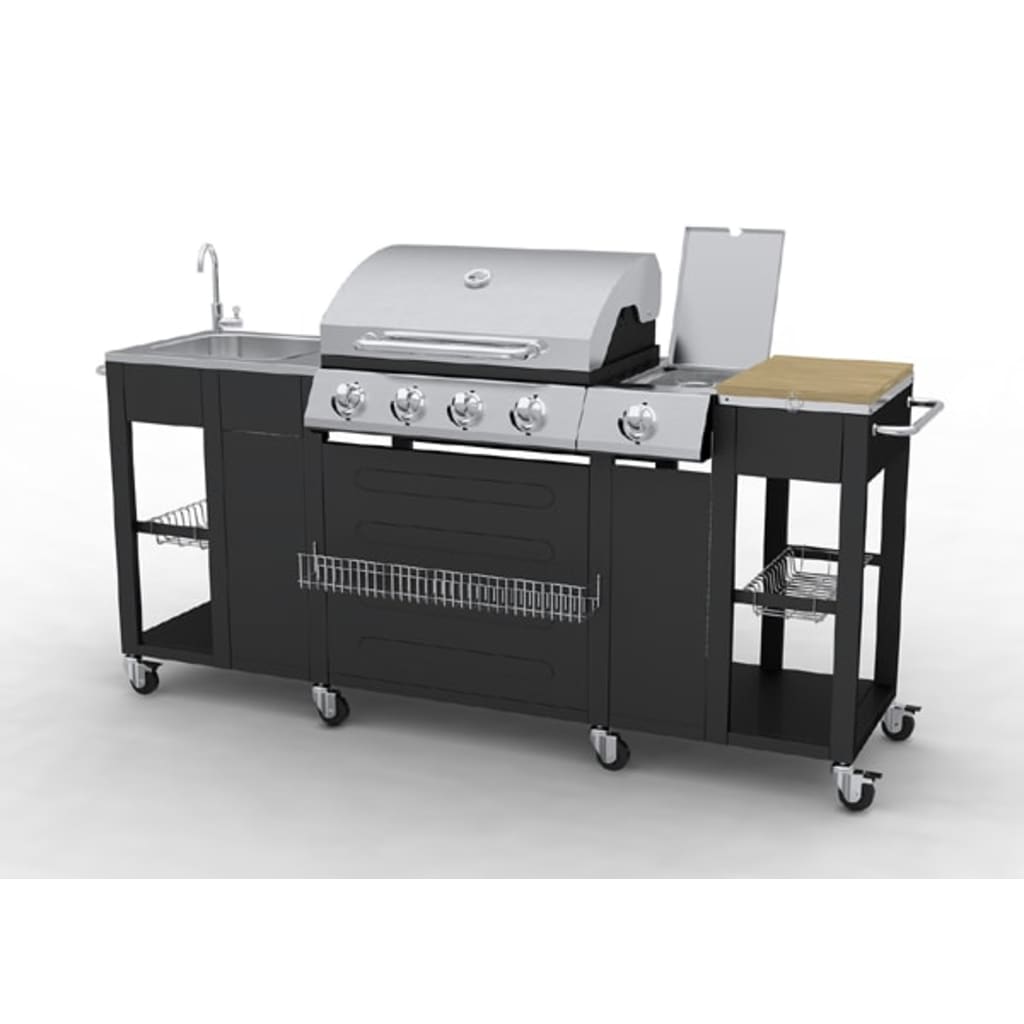 Buitenkeuken Met Gasbarbecue Montana 4 Branders