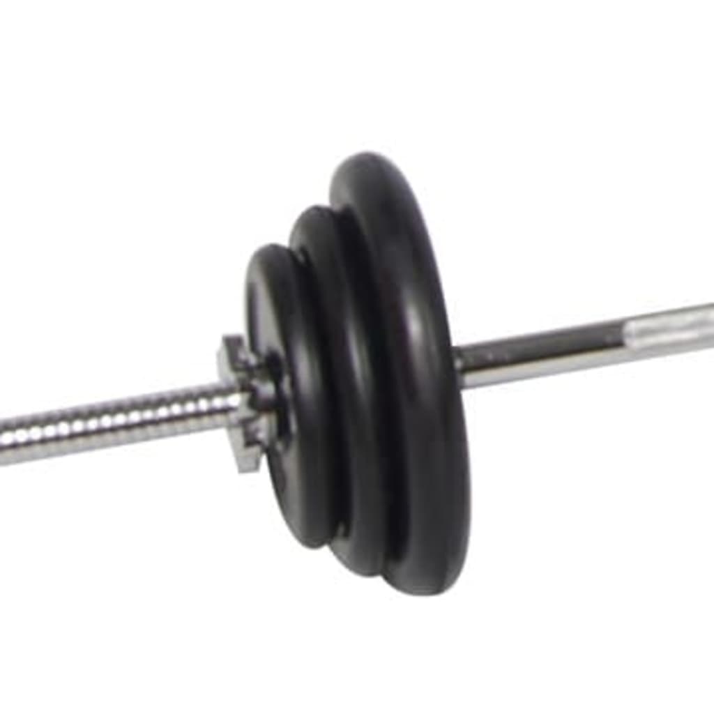 Halterset 24 Kg. Met Kunststofmantel