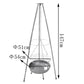 Rvs Hangbarbecue Ø 51 Cm Pyramide