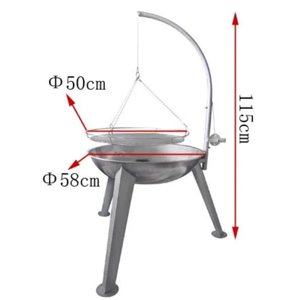 Swing Barbecue Ø50 Cm Rond