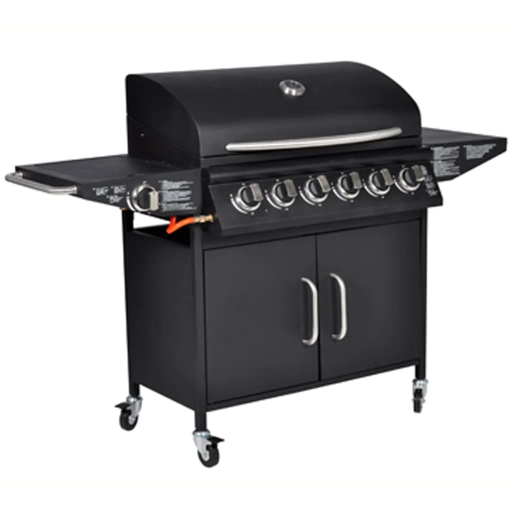 Gasbarbecue Texas 6 Branders (Zwart)