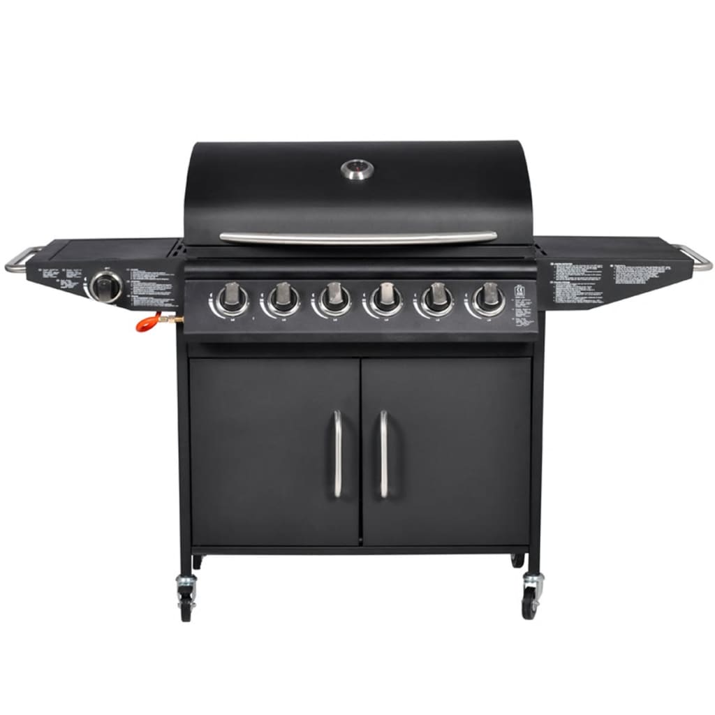 Gasbarbecue Texas 6 Branders (Zwart)