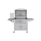 Gasbarbecue Texas 6 Branders (Zilver)