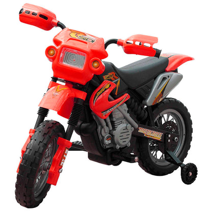 Kinder Motor Crosser Elektrisch 6 Volt Rood