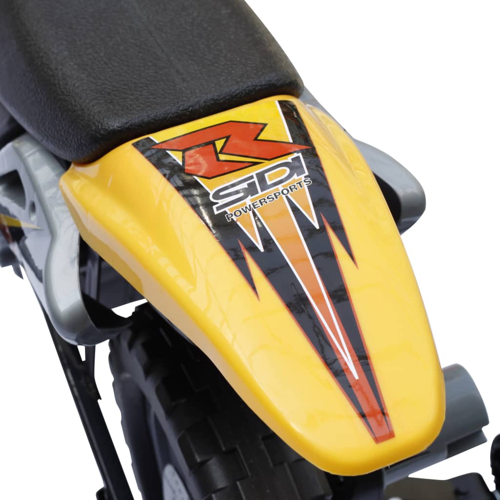 Kinder Motor Crosser Elektrisch 6 Volt Geel