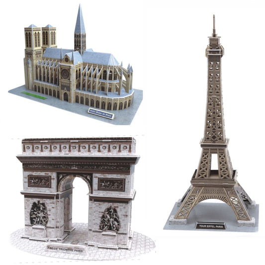 3D Puzzle Frankrijk (Set Van 3)