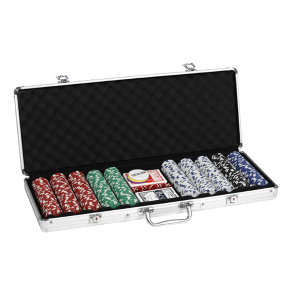 Professioneel Poker Set 500 Chips 11,5 G.