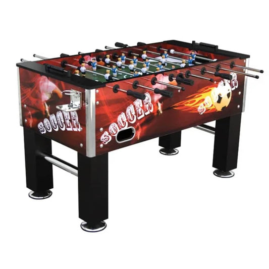 Voetbaltafel 75Kg, Rood Airbrush