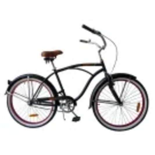 Beachcruiser, Mat Zwart Zonder Versnellingen