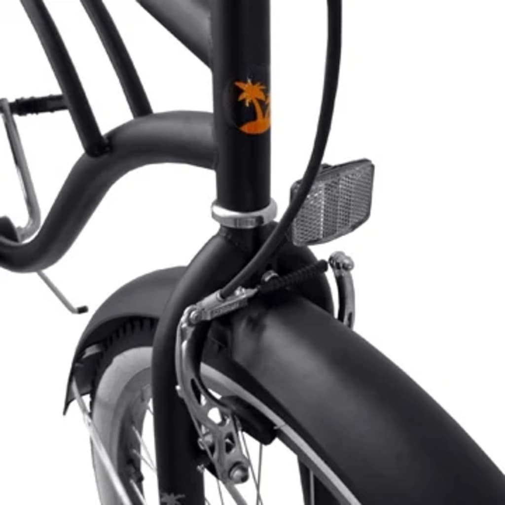 Beachcruiser, Mat Zwart Zonder Versnellingen