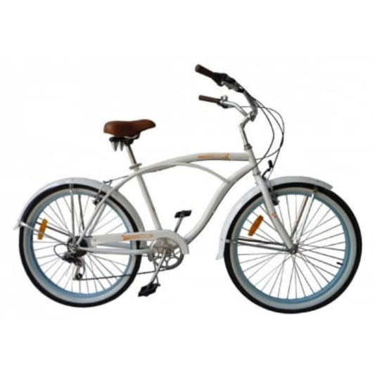 Beachcruiser, Wit Met Versnellingen