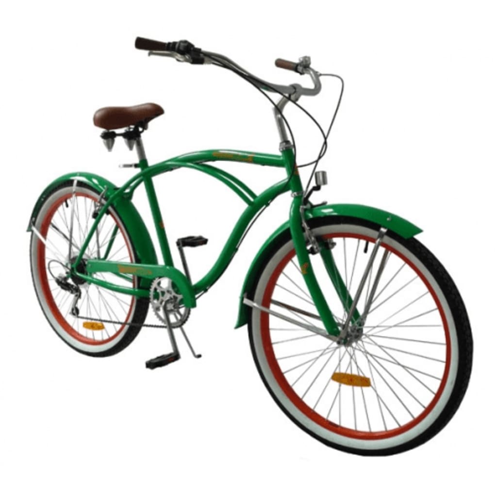 Beachcruiser, Groen Met Versnellingen