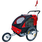 Fietskar Voor Kinderen Met Buggyfunctie (Rood/ Zwart)