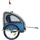 Fietskar Voor Kinderen Met Buggyfunctie (Blauw / Grijs)