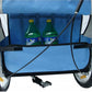 Fietskar Voor Kinderen Met Buggyfunctie (Blauw / Grijs)