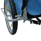 Fietskar Voor Kinderen Met Buggyfunctie (Blauw / Grijs)