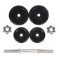 Dumbellset 9,25 Kg. Met Kunststofmantel
