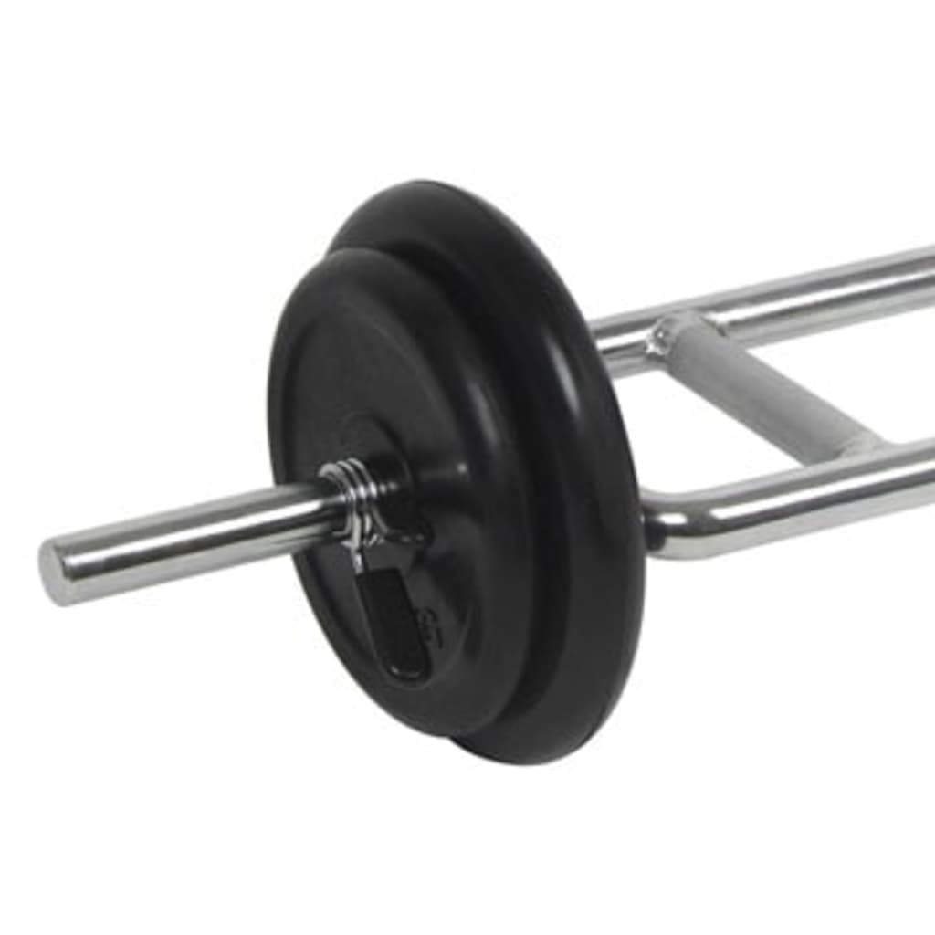 Halterset Voor Biceps-En Tricepstraining Met Kunststof Mantel