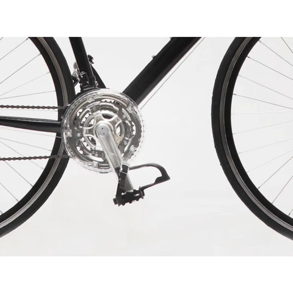Zwarte Racefiets Met 21 Versnellingen En 700C Wielen