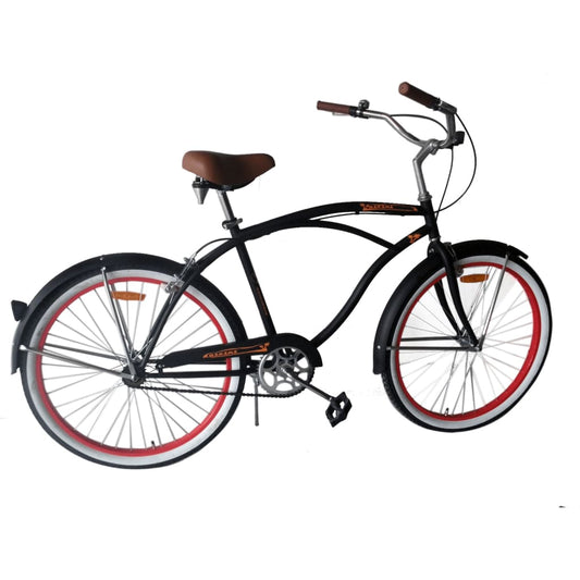 Beachcruiser Storm 26&quot; Zwart