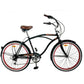 Beachcruiser Hurricane 26&quot; Zwart Met 6 Versnellingen