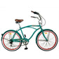 Beachcruiser Hurricane 26&quot; Groen Met 6 Versnellingen