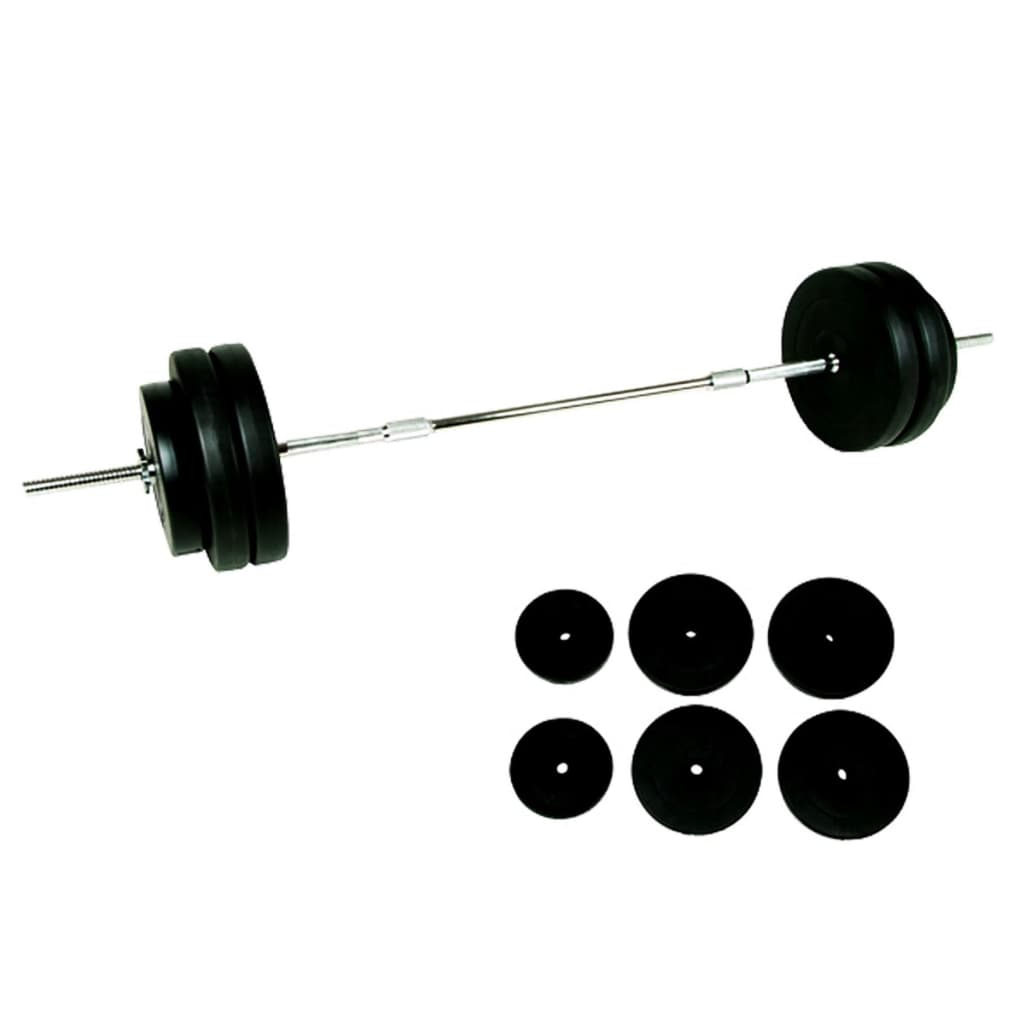 Halterset 56,5 Kg Veiligheidssluiting Kunststof Mantel