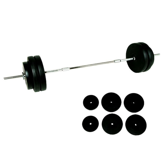 Halterset 56,5 Kg Veiligheidssluiting Kunststof Mantel