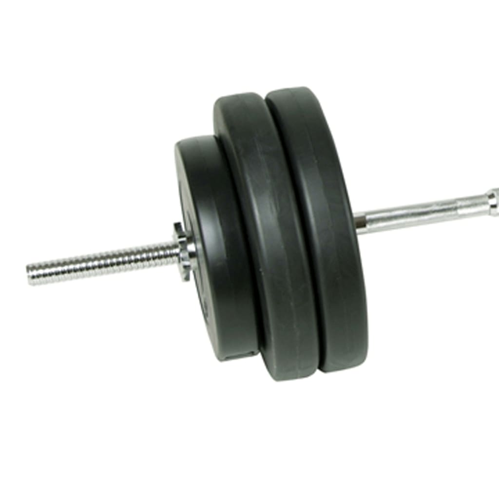 Halterset 56,5 Kg Veiligheidssluiting Kunststof Mantel