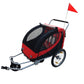 Fietskar Voor Kinderen Met Buggyfunctie (Rood)