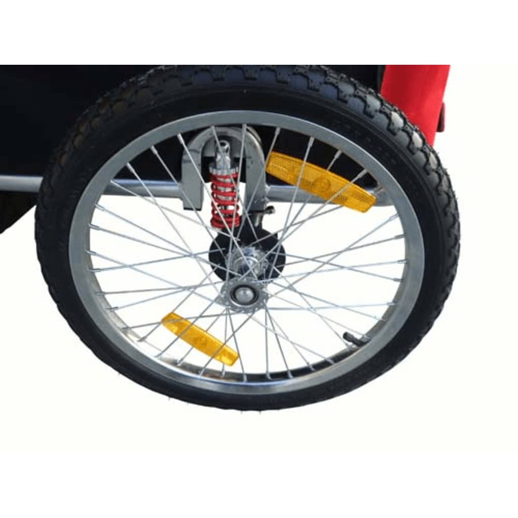 Fietskar Voor Kinderen Met Buggyfunctie (Rood)