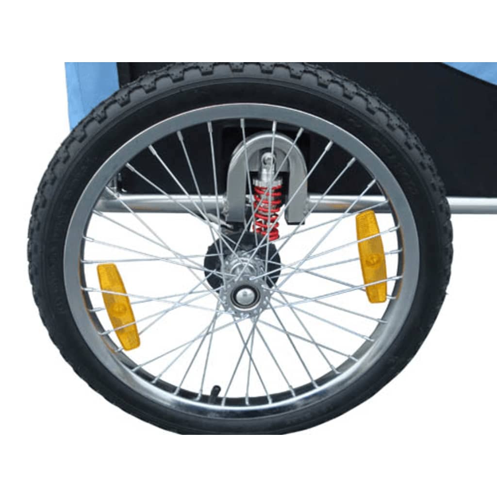 Fietskar Voor Kinderen Met Buggyfunctie (Blauw)