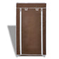 Stoffen Schoenenrek Met Hoes 58 X 28 X 106 Cm Bruin