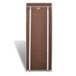 Stoffen Schoenenrek Met Hoes 162 X 57 X 29 Cm Bruin