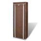 Stoffen Schoenenrek Met Hoes 162 X 57 X 29 Cm Bruin