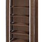 Stoffen Schoenenrek Met Hoes 162 X 57 X 29 Cm Bruin
